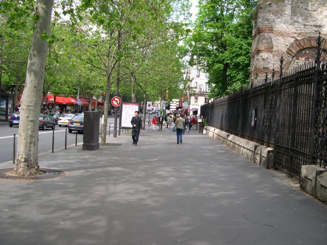  Boulevard Saint-Michel, au niveau des Thermes de Cluny (5e)